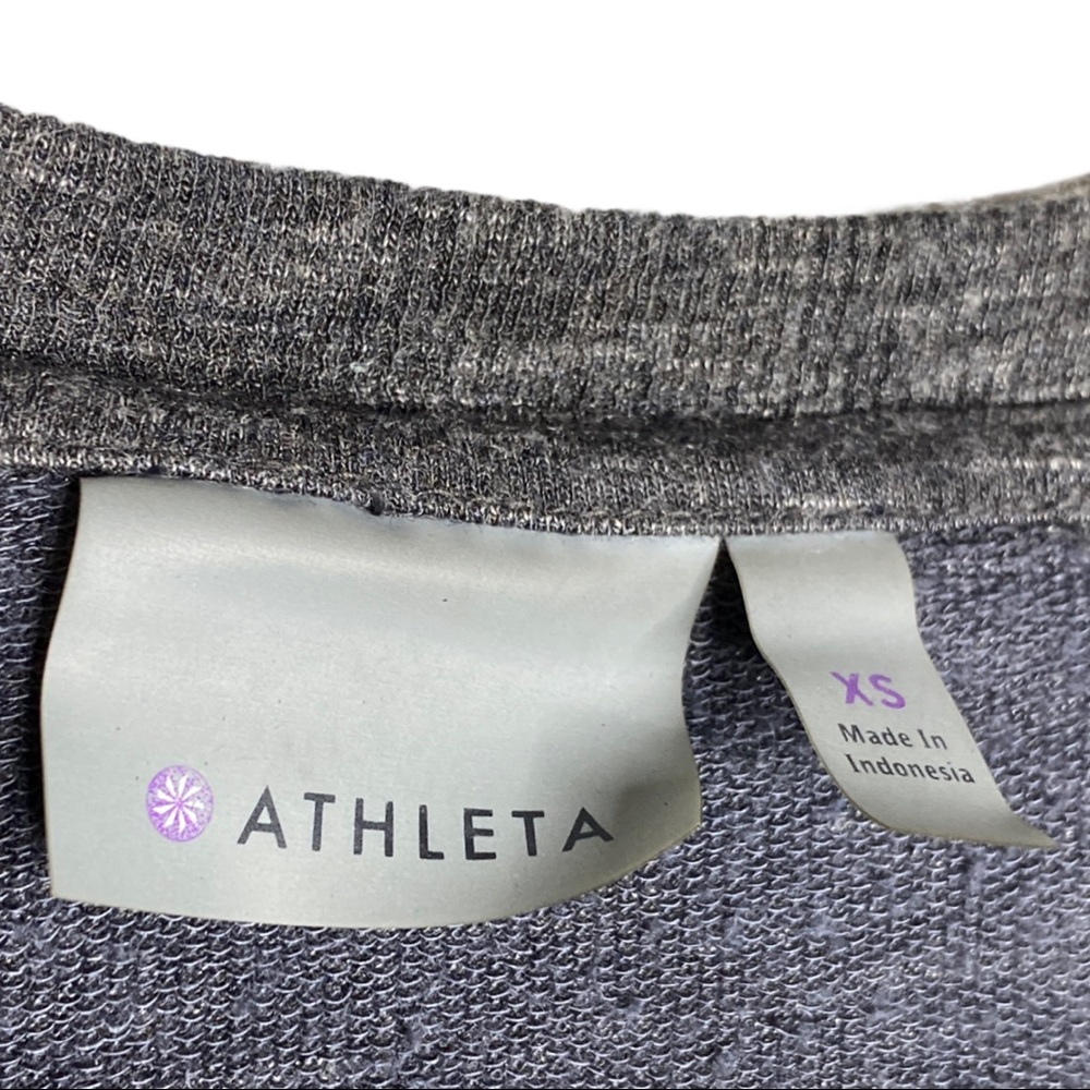 ATHLETA  gray heathered long pullover top size XS - Picture 7 of 8